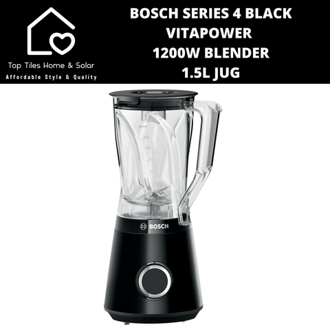 Bosch Series 4 - Black VitaPower 1200W Blender - 1.5L Jug