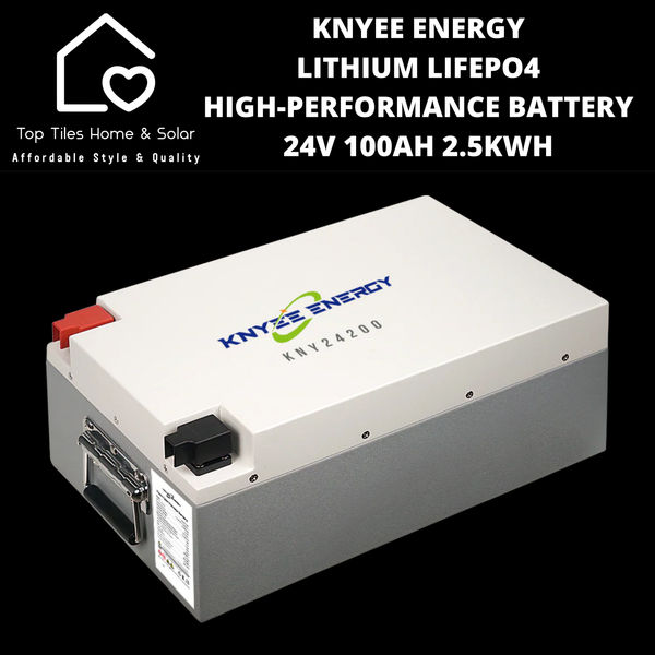 Knyee Energy Lithium LiFePo4 High-Performance Battery - 24V 100Ah 2.5kWh