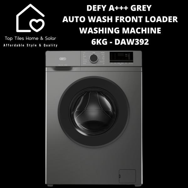 Defy A+++ Grey Auto Wash Front Loader Washing Machine - 6kg DAW392