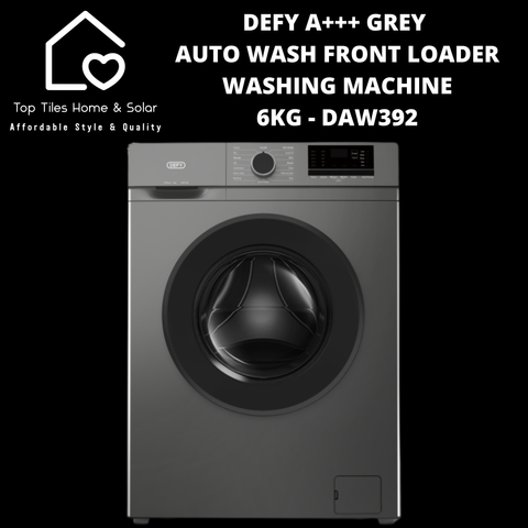 Defy A+++ Grey Auto Wash Front Loader Washing Machine - 6kg DAW392
