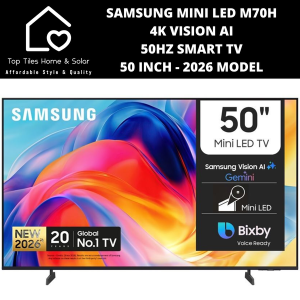 Samsung Mini LED M70H 4K Vision AI 50Hz Smart TV - 50 Inch 2026 MODEL