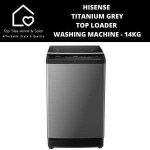 Hisense Titanium Grey Top Loader Washing Machine - 14kg