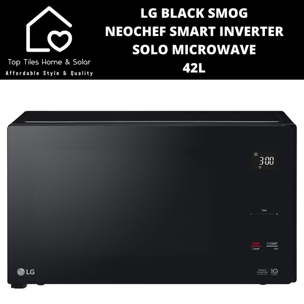 LG Black Smog NeoChef Smart Inverter Solo Microwave - 42L