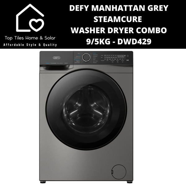 Defy Manhattan Grey SteamCure Washer Dryer Combo - 9/5kg DWD429