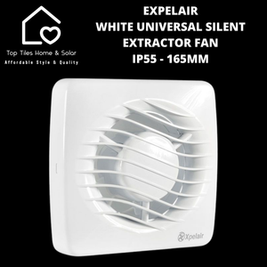 Expelair White Universal Silent Extractor Fan IP55 - 165mm