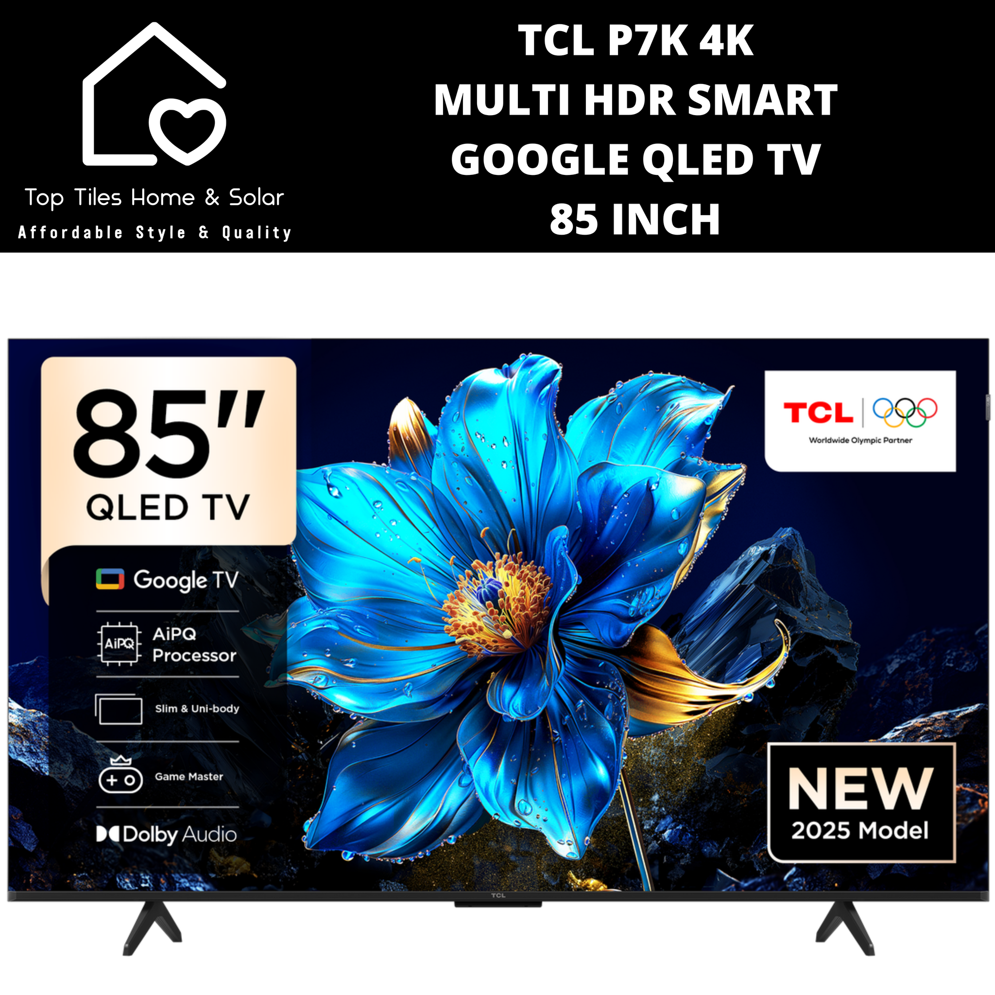 TCL P7K 4K Multi HDR Smart Google QLED TV - 85 Inch