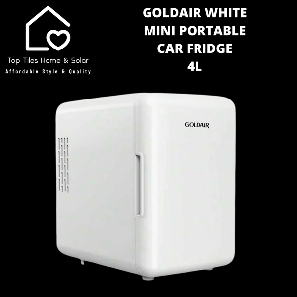 Goldair White Mini Portable Car Fridge - 4L