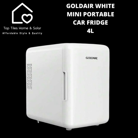 Goldair White Mini Portable Car Fridge - 4L