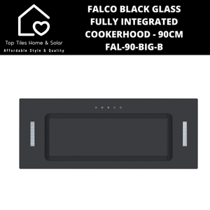 Falco Black Glass Fully Integrated Cookerhood - 90cm FAL-90-BIG-B