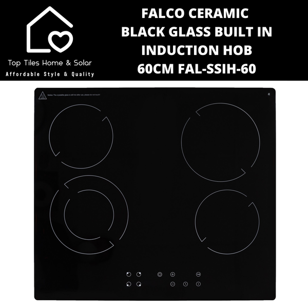 Falco Ceramic Black Glass Built In Induction Hob - 60cm FAL-SSIH-60