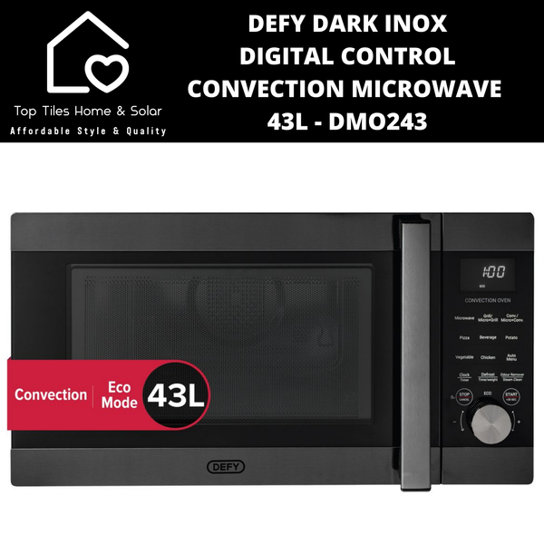 Defy Dark Inox Digital Convection Microwave - 43L DMO243