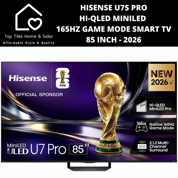 Hisense U7S PRO Hi-QLED MiniLED 165Hz Game Mode Smart TV - 85 Inch 2026