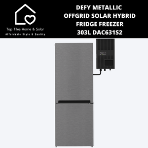 Defy Metallic Offgrid Solar Hybrid Fridge Freezer - 303L DAC631S2