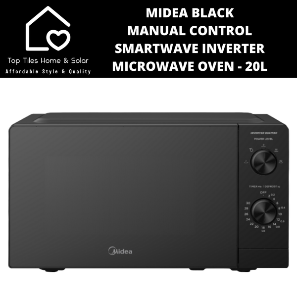Midea Black Manual Control SmartWave Inverter Microwave Oven - 20L
