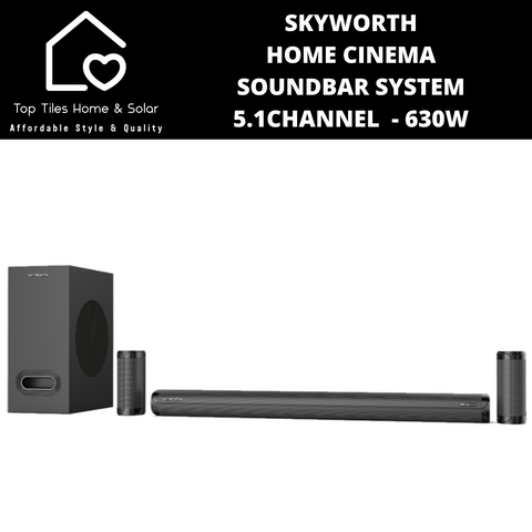 Skyworth Home Cinema Soundbar System 5.1Channel  - 630W