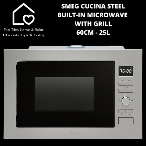 Smeg Cucina Built-in Microwave with Grill - 60cm - 25L