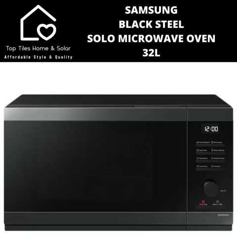 Samsung Black Steel Solo Microwave Oven - 32L