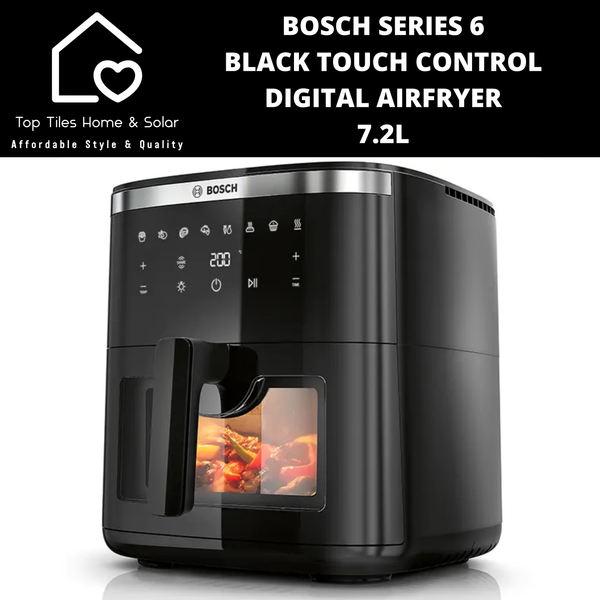 Bosch Series 6 - Black Touch Control Digital Airfryer - 7.2L