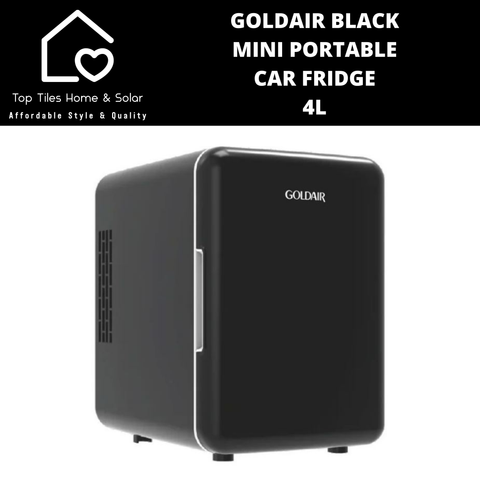 Goldair Black Mini Portable Car Fridge - 4L