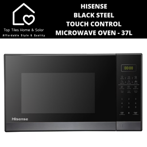Hisense Black Steel Touch Control Microwave Oven - 37L