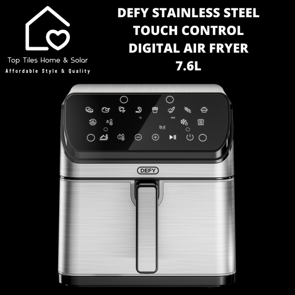 Defy Stainless Steel Touch Control Digital Air Fryer - 7.6L