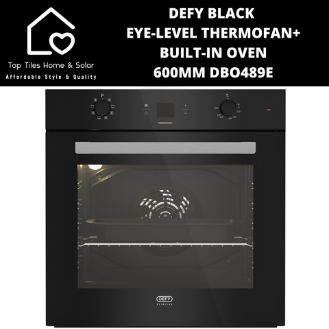 Defy Black Eye-level Thermofan+ Built-in oven - 600mm DBO489E