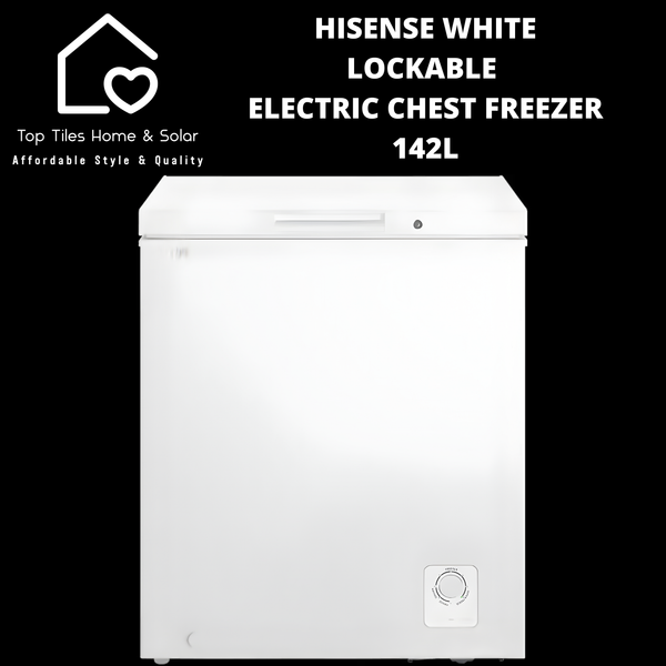 Hisense White Lockable Electric Chest Freezer - 142L