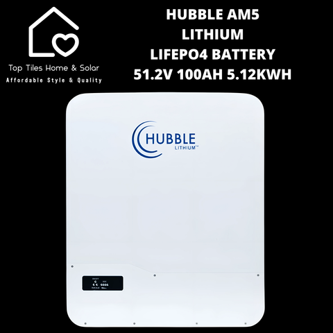 Hubble Lithium LiFePo4 Solar Battery - 51.2V 100Ah 5.12kWh