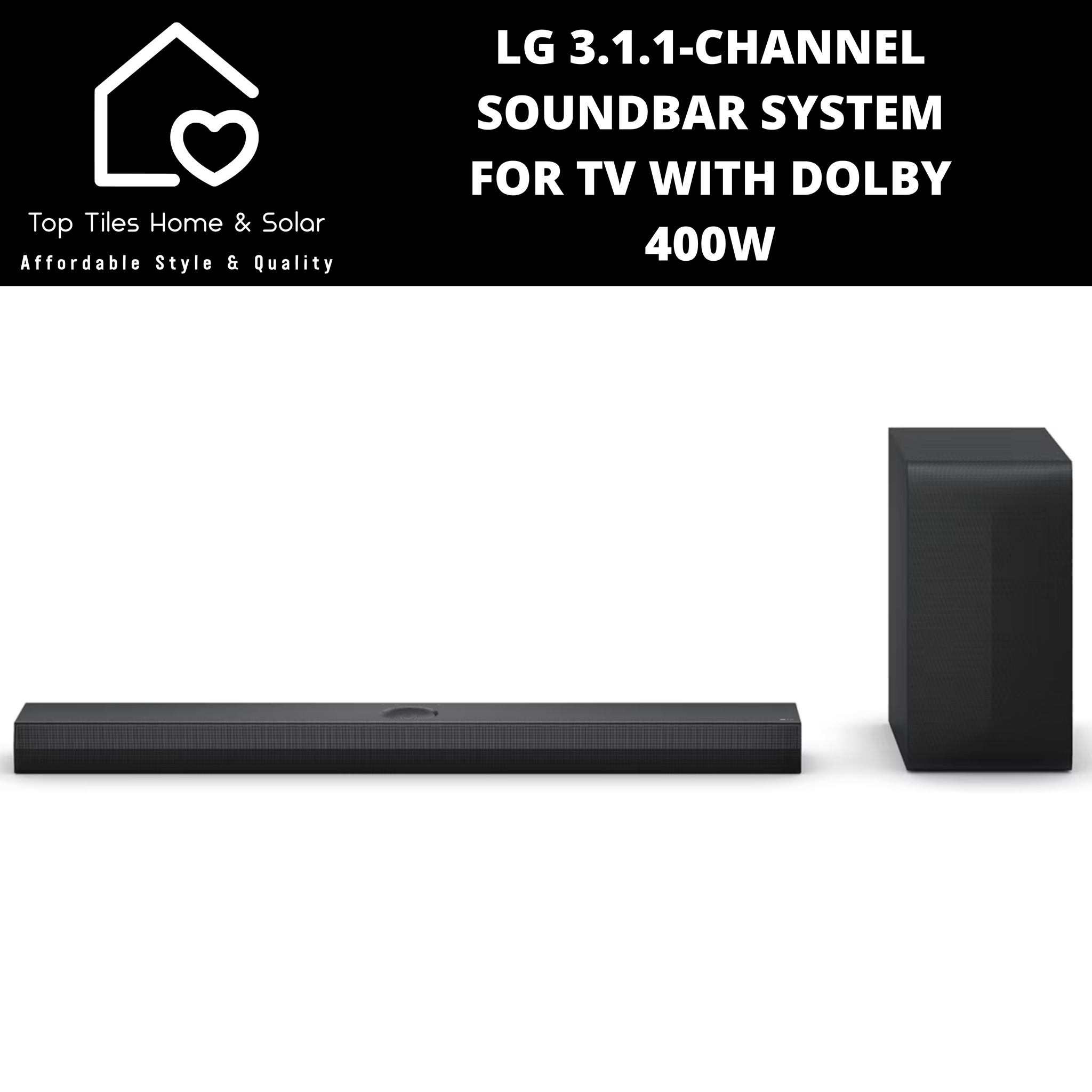 LG 3.1.1-Channel Soundbar System For TV with Dolby- 400W
