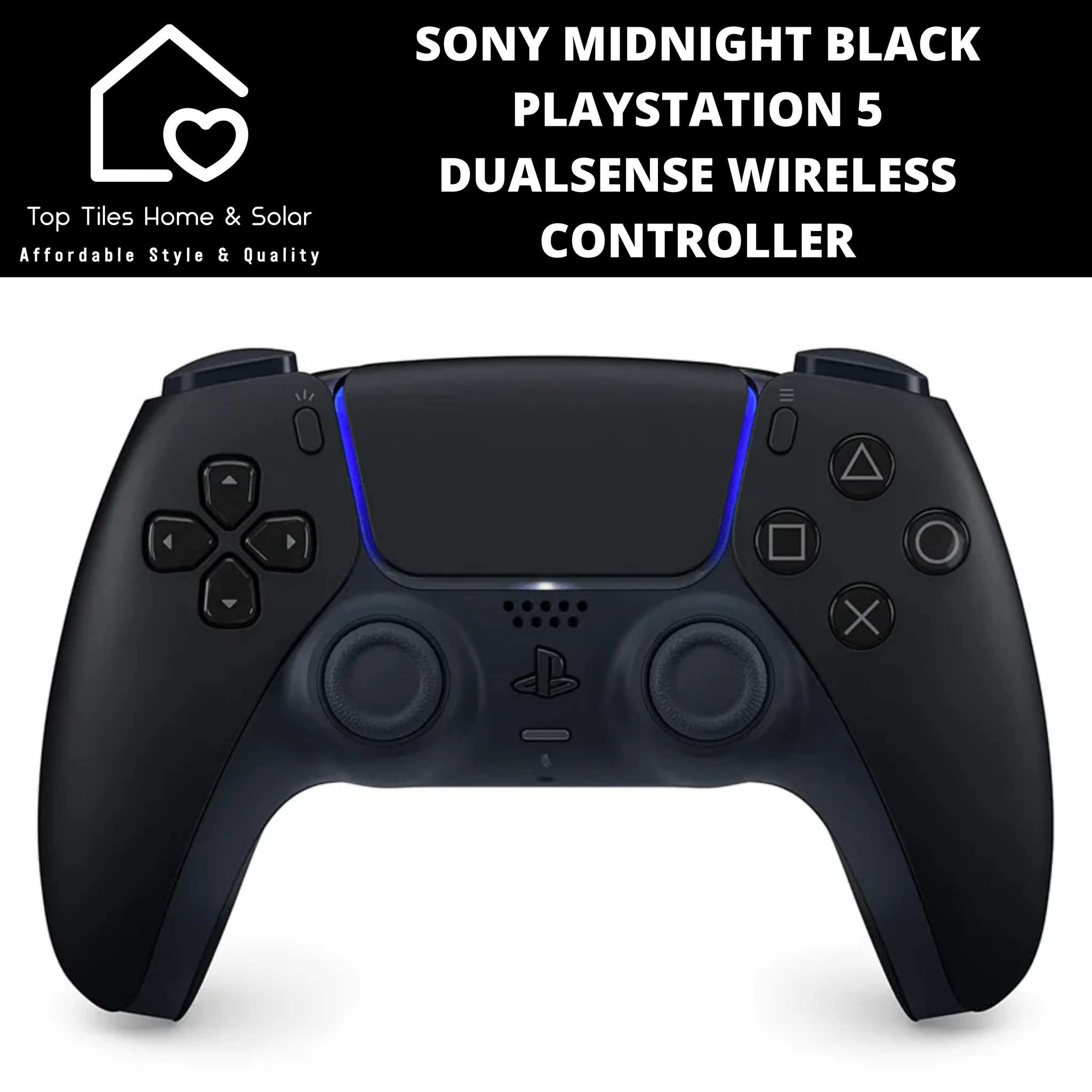 Sony Midnight Black PlayStation 5 DualSense Wireless Controller