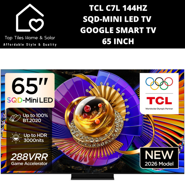 TCL C7L 144Hz SQD-Mini LED Google Smart TV - 65 Inch