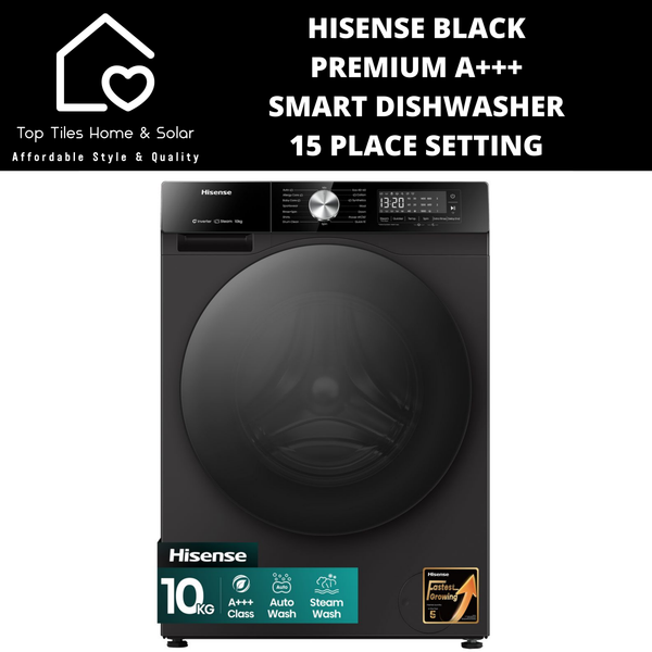 Hisense Premium Black A+++ AutoWash Smart Front Loader Washing Machine - 10kg