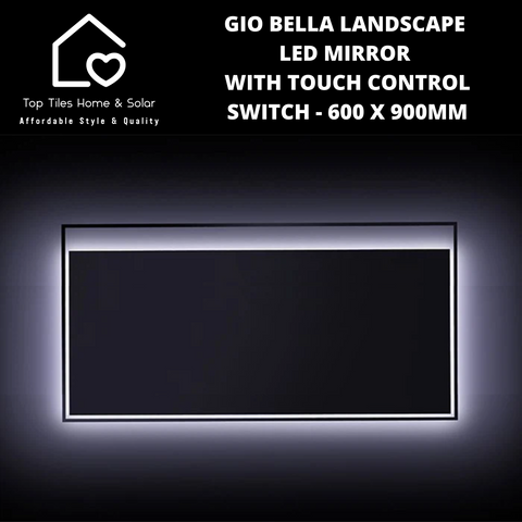 Gio Bella Landscape Backlit LED Mirror - 600 x 900mm