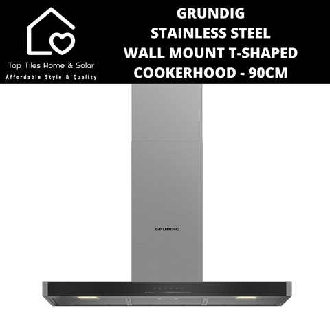 Grundig Stainless Steel Wall Mount T Cookerhood - 90cm
