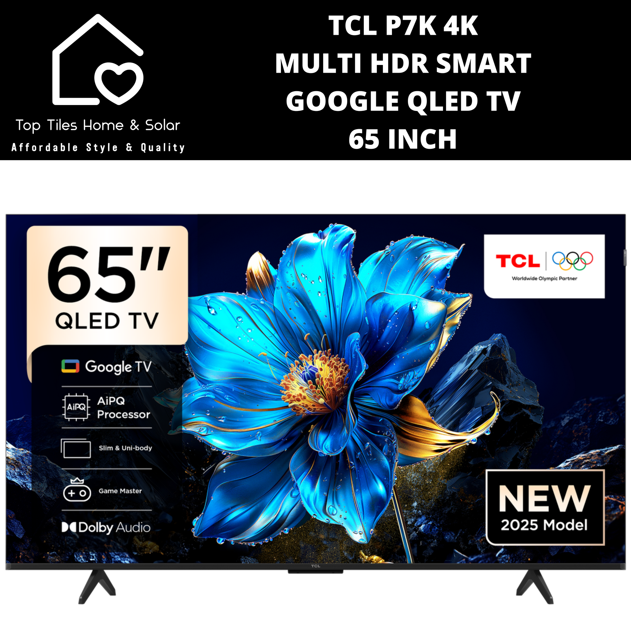 TCL P7K 4K Multi HDR Smart Google QLED TV - 65 Inch