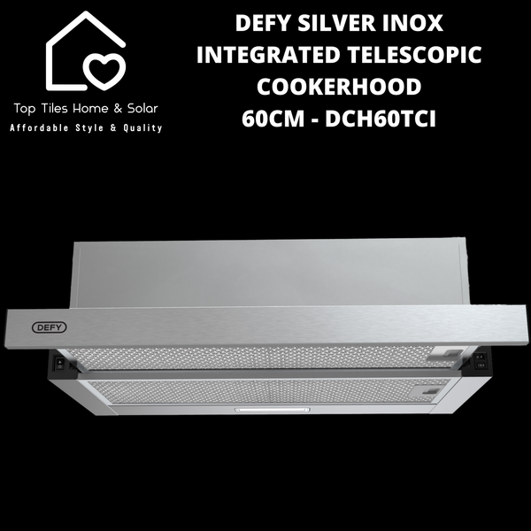 Defy Silver Inox Integrated Telescopic Cookerhood- 60cm DCH60TCI