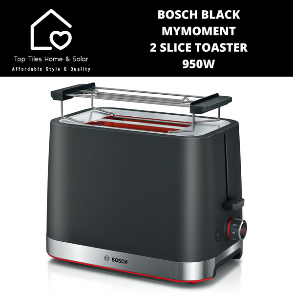 Bosch Black MyMoment 2 Slice Toaster - 950W