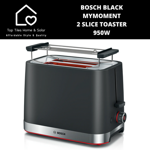 Bosch Black MyMoment 2 Slice Toaster - 950W