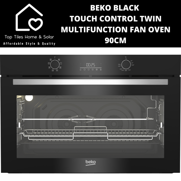 Beko Black Touch Control Twin Fan Multifunction Fan Oven 100L - 90cm