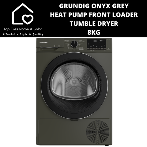 Grundig Onyx Grey Heat Pump Front Load Tumble Dryer - 8kg