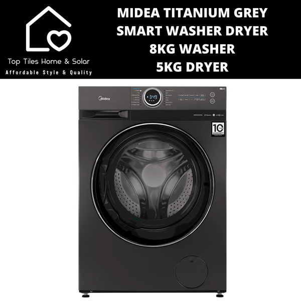 Midea Titanium Grey Smart Washer Dryer - 8/5kg Washer Dryer