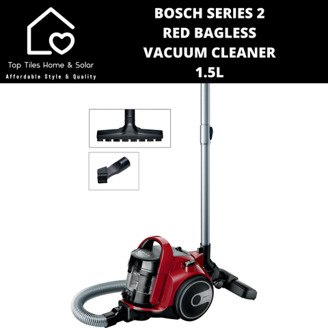 Bosch Series 2 - Red Bagless Vacuum Cleaner - 1.5L