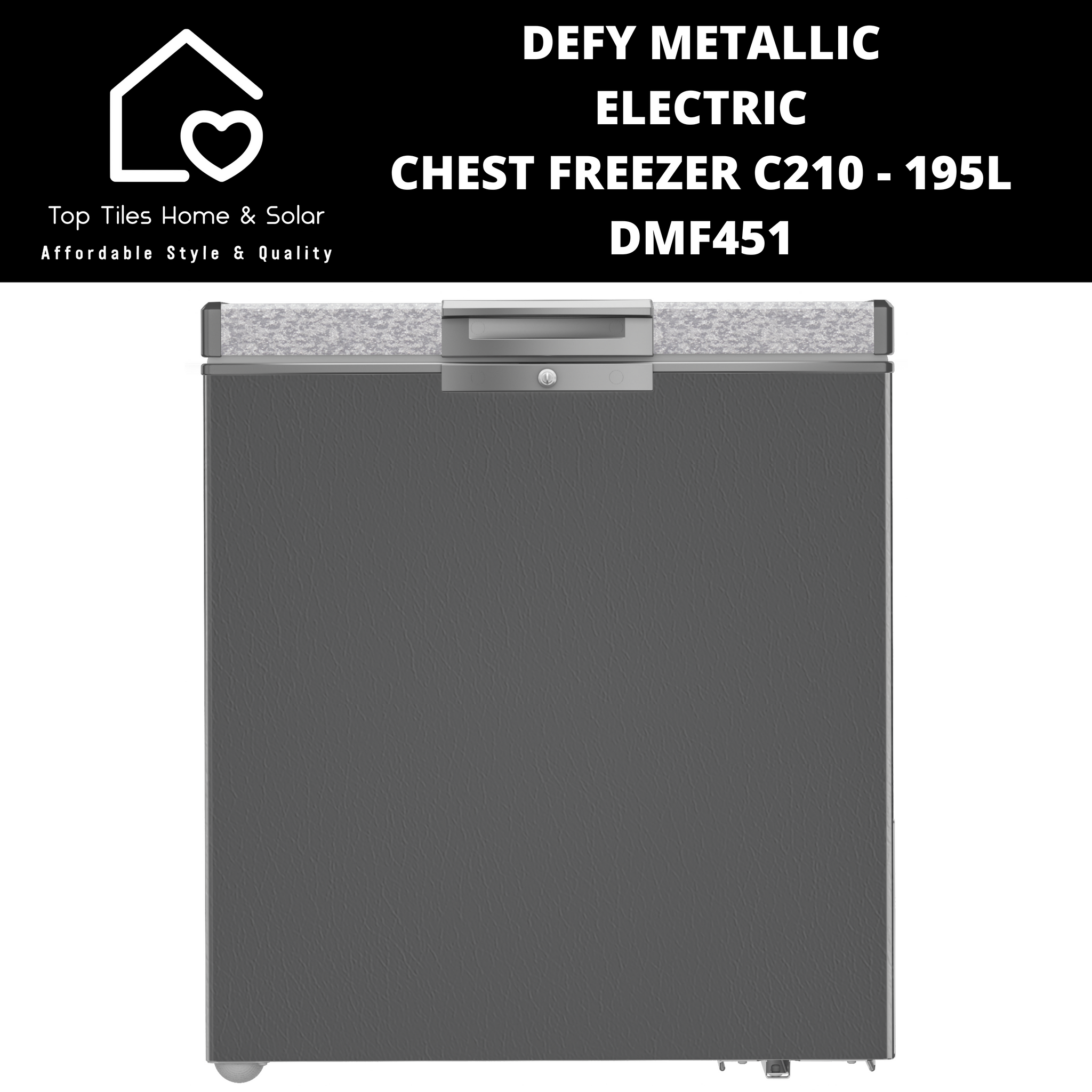 Defy Metallic Electric Chest Freezer C210 - 195L DMF451 – Top Defy Metallic Electric Chest Freezer C210 - 195L DMF451 – Top