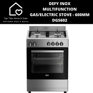 Defy Inox Multifunction Gas/Electric Stove - 600mm DGS602