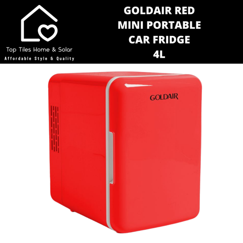 Goldair Red Mini Portable Car Fridge - 4L