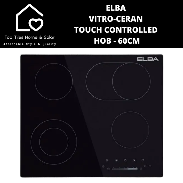 Elba Vitroceramic Touch Controlled Hob - 60cm