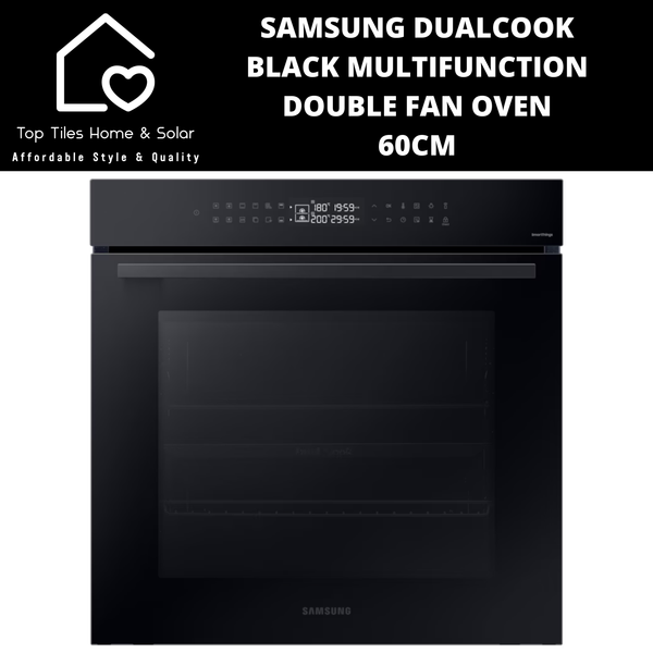 Samsung DualCook Black Multifunction Double Fan Oven - 60cm