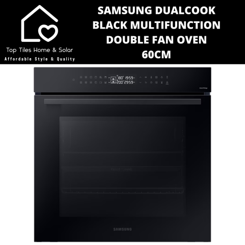 Samsung DualCook Black Multifunction Double Fan Oven - 60cm