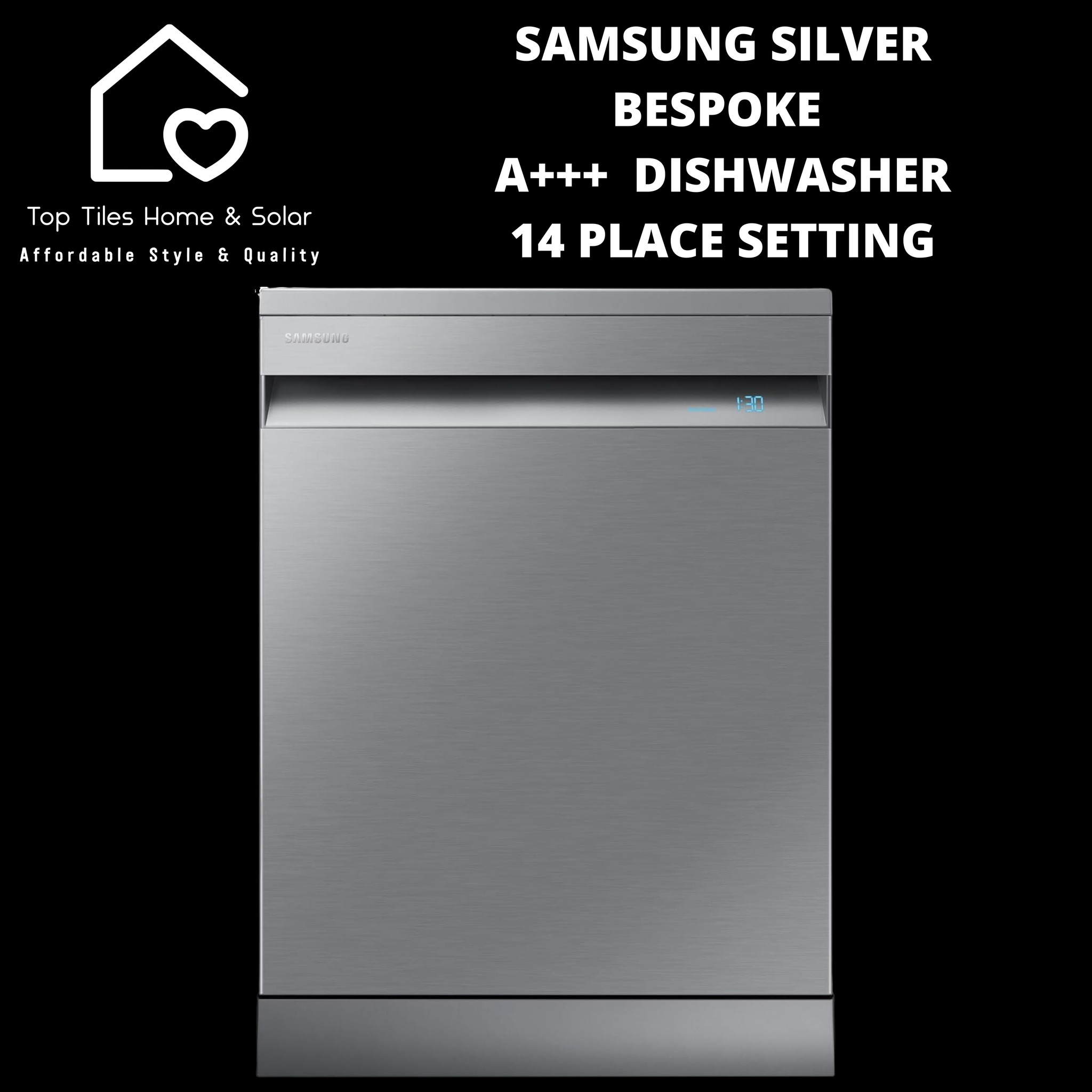 Samsung Silver Bespoke A+++ Dishwasher - 14 Place Setting