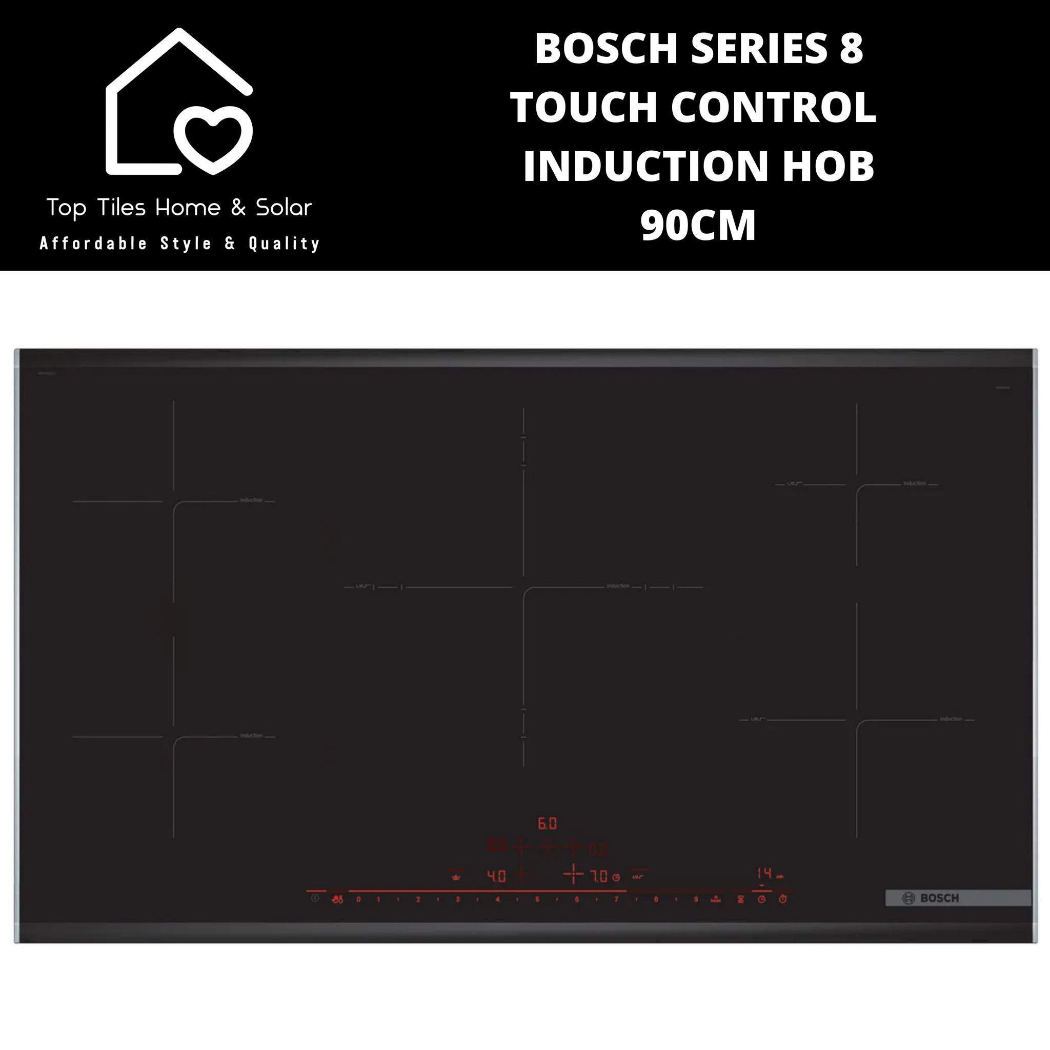 Bosch Series 8 - Touch Control Induction Hob - 90cm